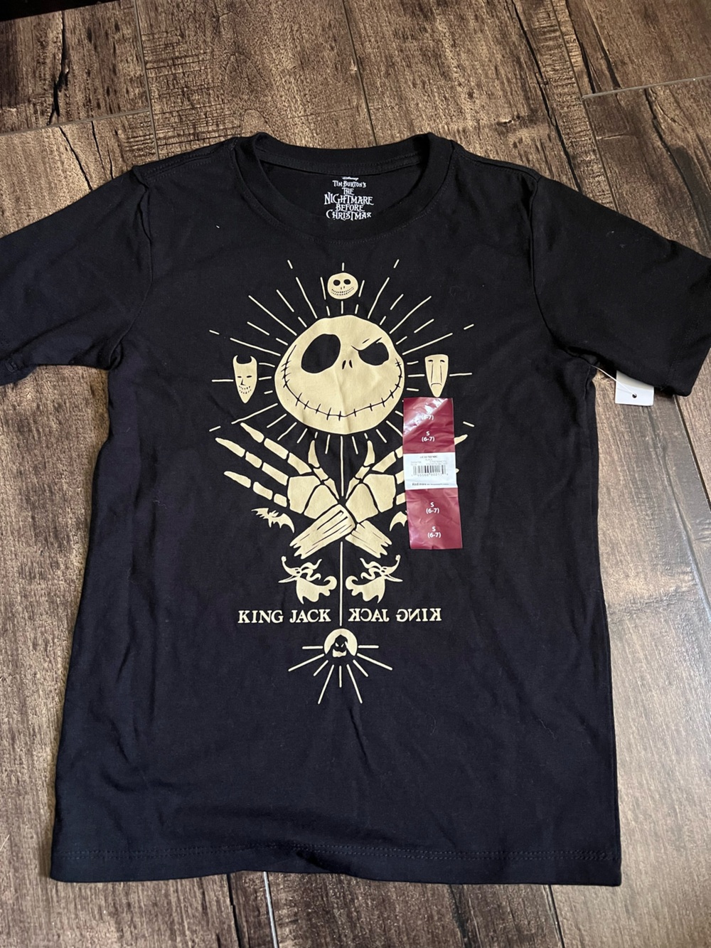 The Nightmare Before Christmas "King Jack" Short Sleeve Tee - Black